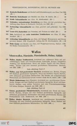 Waffen (Nr. 608-628)