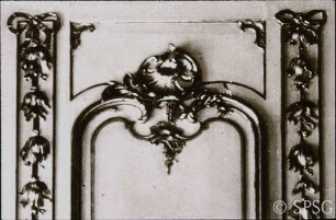 Berlin, Schloss Charlottenburg, Neuer Flügel, Schreibkammer, R. 355, Detail.