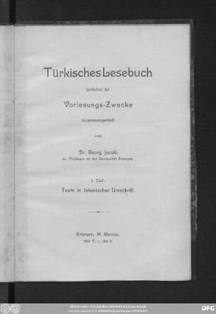 Teil 1: Texte in lateinischer Umschrift