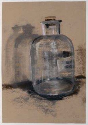 Flasche mit zwei Schatten