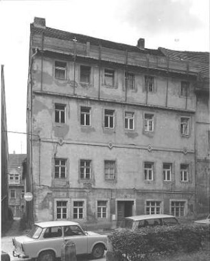 Pirna-Altstadt, Am Kirchplatz 6. Wohnhaus (A. 17. Jh.). Straßenansicht