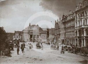 Kohlenmarkt Danzig mit Theater