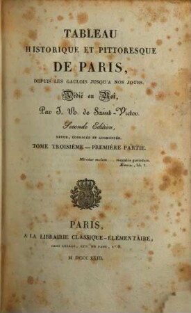 Tableau historique et pittoresque de Paris : depuis les Gaulois jusqu'à nos jours. 3,1, Quartier de la place Maubert