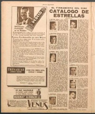 Catálogo de estrellas : El firmamento del cine