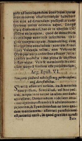 Arg. Epist. VI.