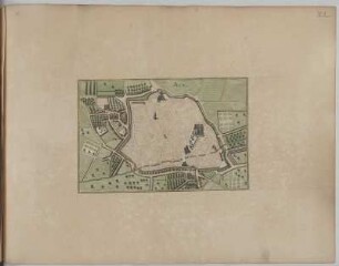 Fortifikations- und Stadtplan von Aix-en-Provence in Frankreich, Kupferstich, 1661 : Aix. - [Frankfurt a. Main] : [Caspar Merian], [1661]. - 1 Plan : Kupferstich ; 28 x 19 cm