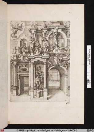 [Doppelgeschossiges Portal mit Reiter und Musikanten. Band II.]