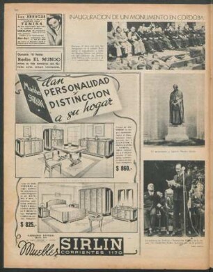 Inauguración de un monumento en Córdoba
