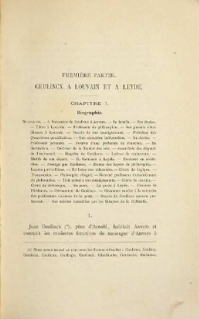 Geulincx : étude sur sa vie, sa philosophie et ses ouvrages