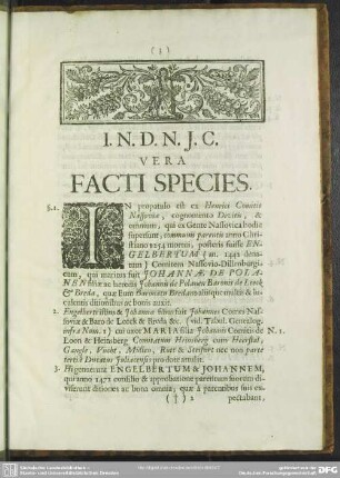 Vera Facti Species