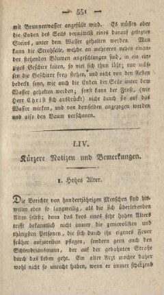 LIV. Kürzere Notizen und Bemerkungen