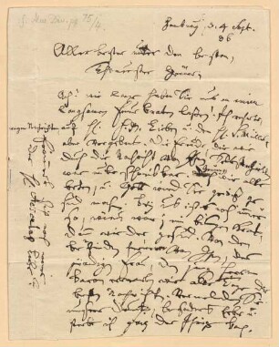 Carl Philipp Emanuel Bach (1714 - 1788) Autographen: Briefe von Carl Philipp Emanuel Bach an verschiedene Adressaten - BSB Autogr.Cim. Bach, Carl Philipp Emanuel, 2. Carl Philipp Emanuel Bach (1714 - 1788) Autographen: Brief von Carl Philipp Emanuel Bach an Baron Dietrich Ewald de Grotthuss - BSB Autogr.Cim. Bach, Carl Philipp Emanuel.2