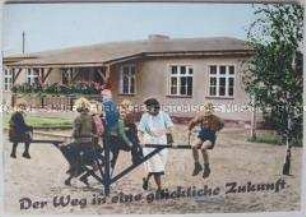 Agitationsmaterial zum Nationalen Aufbauwerk in der DDR