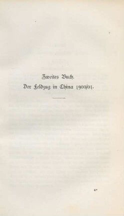Zweites Buch. Der Feldzug in China 1900/01