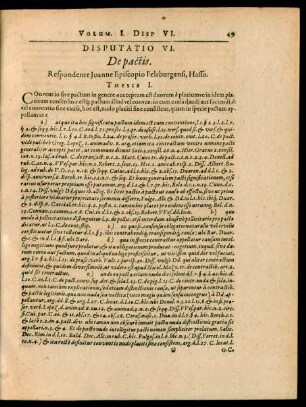 Disputatio VI. De pactis.