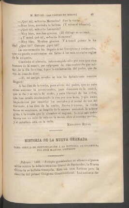 Historia de la Nueva Granada para servir de continuación á la historia de Colombia - (Continuación)