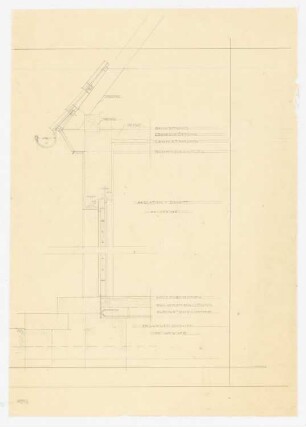 Eisenbahner-Siedlung: Fassadenschnitt M 1:10