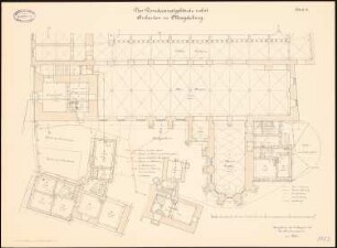 Domdekanat mit Anbauten, Magdeburg: Grundriss Erdgeschoss 1:100