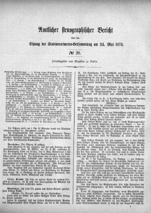 No. 20, 24. Mai 1876