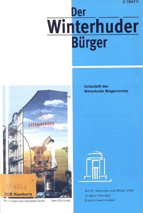 Heft 5 / September und Oktober 1996 : Zeitschrift des Winterhuder Bürgervereins