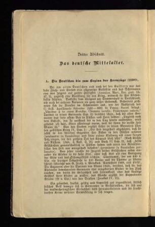 Dritter Abschnitt: Das deutsche Mittelalter