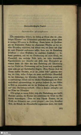 Fünfunddreißigstes Kapitel: Inventio phosphori