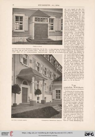 Vom spanischen Wohnhause