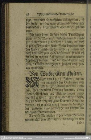 Von Weiber-Kranckheiten
