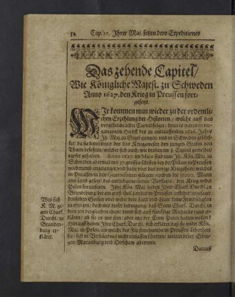 Das zehende Capitel