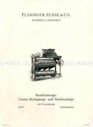 Hochleistungs-Gerste-Reinigungs- und Sortieranlage mit Vorreinigung