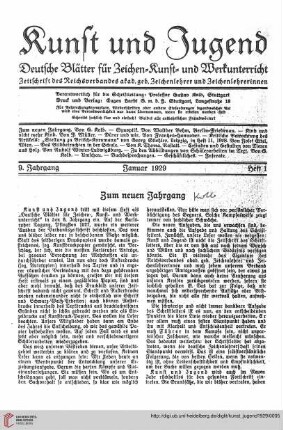 Zum neuen Jahrgang