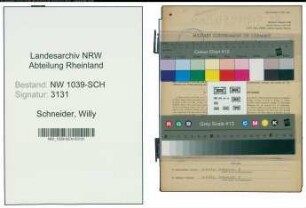 Entnazifizierung Willy Schneider , geb. 04.11.1896 (Bergmann)
