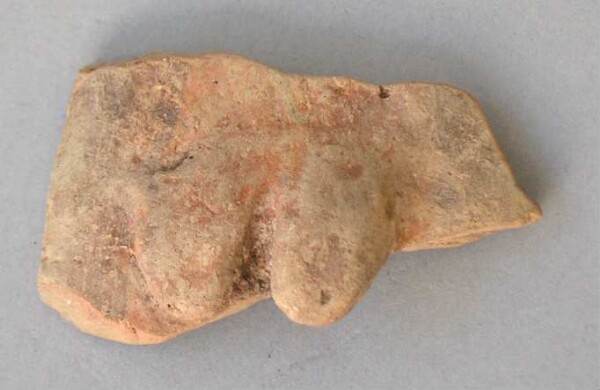 Fragment of a clay vessel decoration