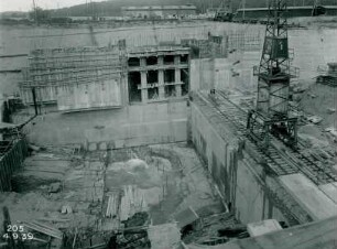 Kraftwerk Reckingen am Rhein, Deutschland, 1938-1940
