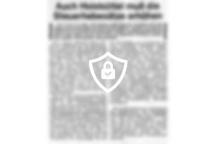 Auch Hoisbüttel muß die Steuerhebesätze erhöhen