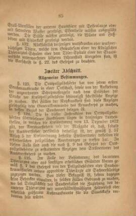 Zweiter Abschnitt. Allgemeine Bestimmungen