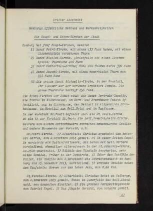 Dritter Abschnitt Hamburgs öffentliche Gebäude und Merkwürdigkeiten