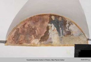 Szenen aus dem Leben des heiligen Dominikus : Der heilige Dominikus beschützt einen Gläubigen