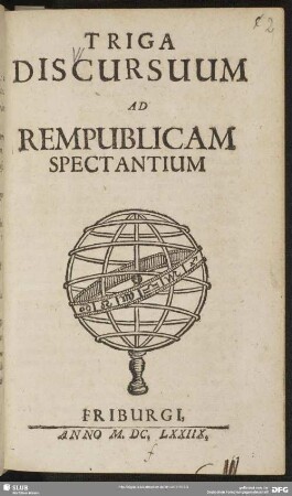 Triga Discursuum Ad Rempublicam Spectantium