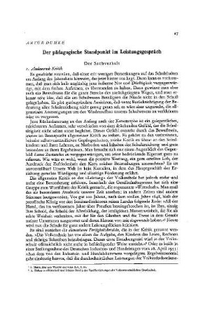 Der pädagogische Standpunkt im Leistungsgespräch