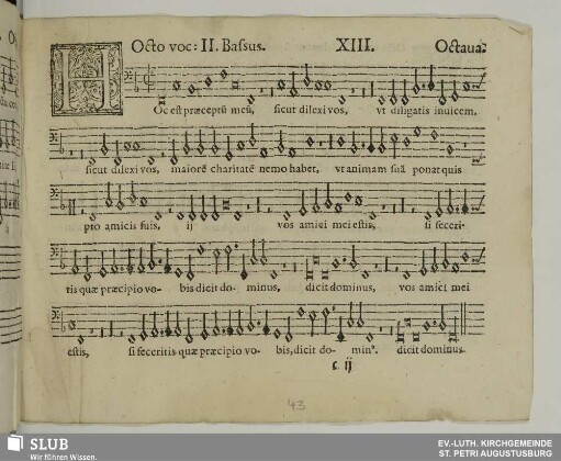 XIII. Hoc est praeceptum meum