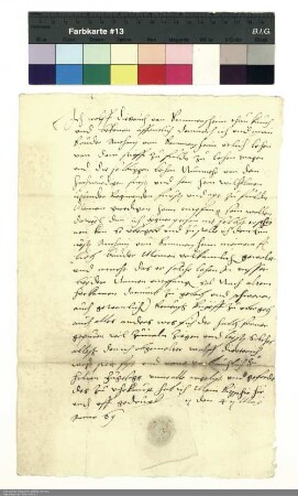 Lehenvollmacht Wolf Dietrichs von Bommersheim für Anton von Bommersheim zum Empfang seiner fuldischen Lehen bei Wilhelm [Hartmann von Klauer zu Wohra], Abt von Fulda