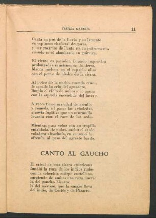 Canto al Gaucho