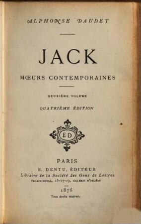 Jack : mœurs contemporaines, 2