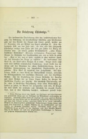 VI. Die Bekehrung Chlodwigs