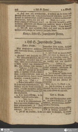 1. List S. Japoschtoła Jana