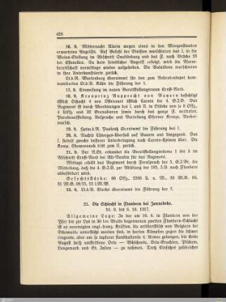 21. Die Schlacht in Flandern bei Zonnebeke