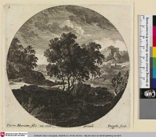 [Landschaft mit Fluss]