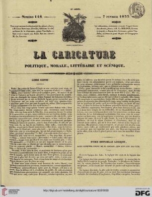 Numéro 118 (7 Février 1833)