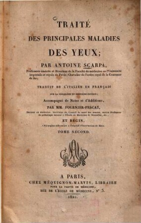 Traité des principales maladies des yeux, 2